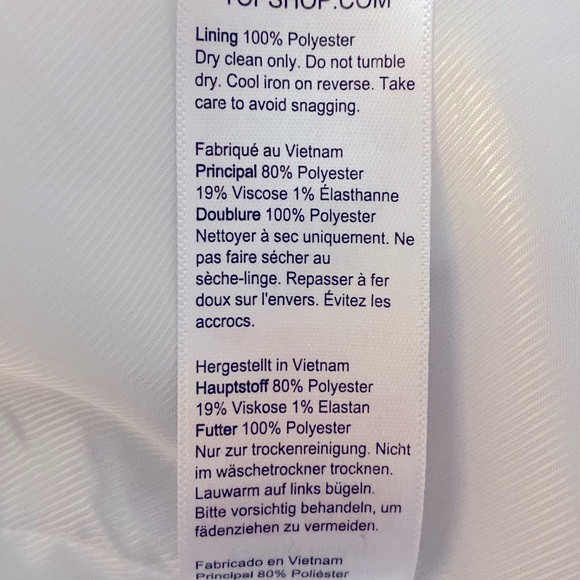 TOPSHOP Check Suit Blazer Size 4 - Picture 13 of 13